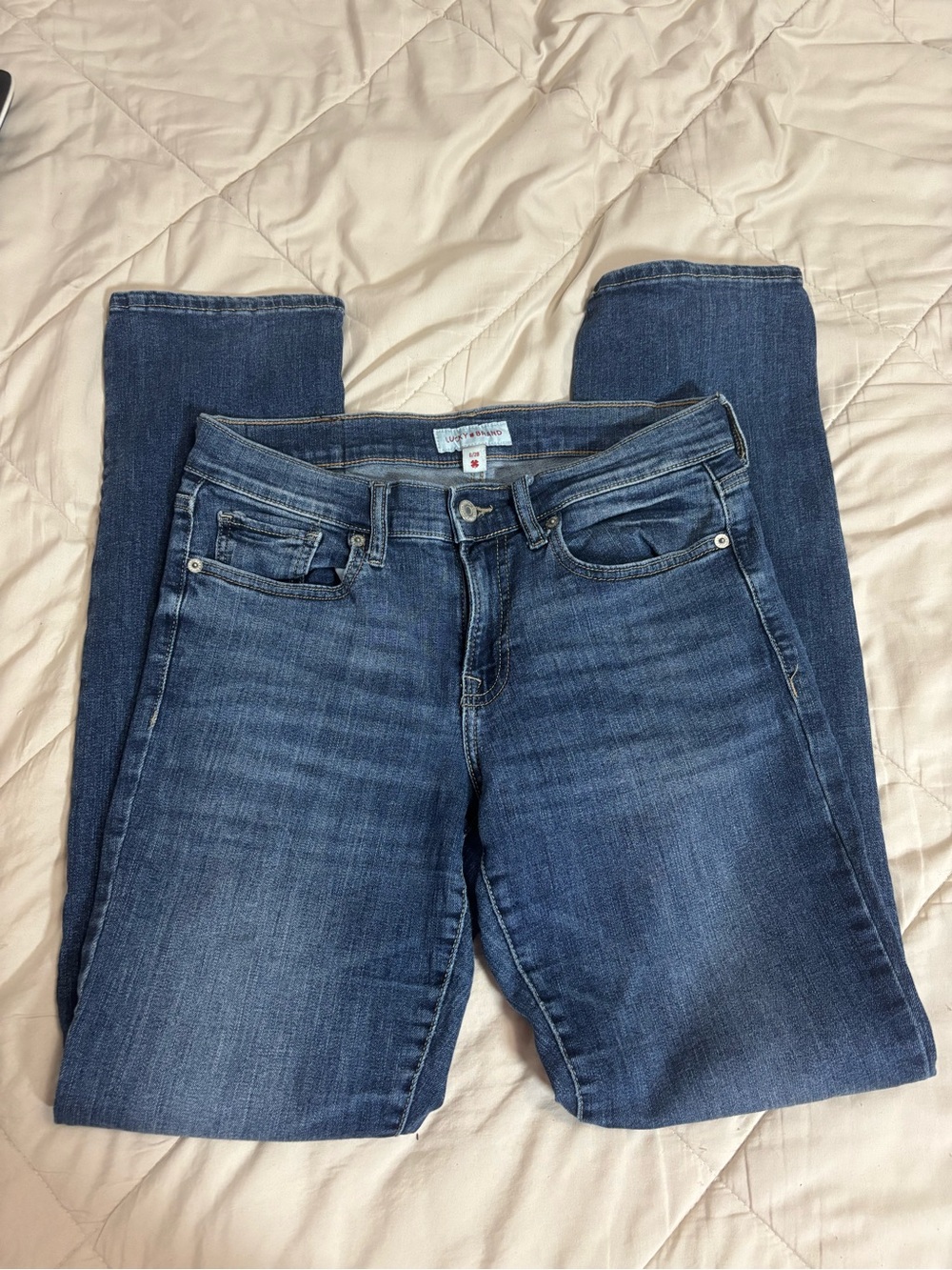 Lucky Brand Mid Rise Straight Jeans Size 28
